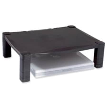 Kantek Kantek KTKMS400 Monitor Stand- w-o Drawer- Adjust. Height- Cable Management- BK KTKMS400